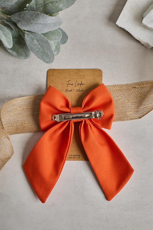 Dark Orange Bow Tie