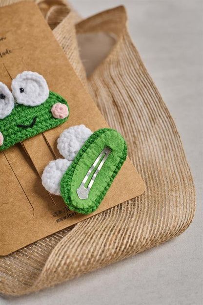 Frog Crochet Clips