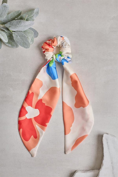 Tailed Rainbow Scrunchie