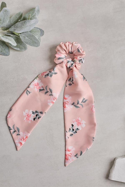 Tailed Rose Scrunchie