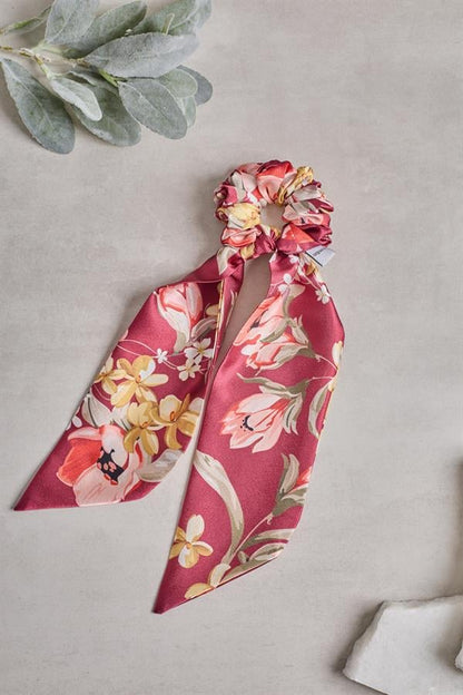 Tailed Royal Garden Scrunchie