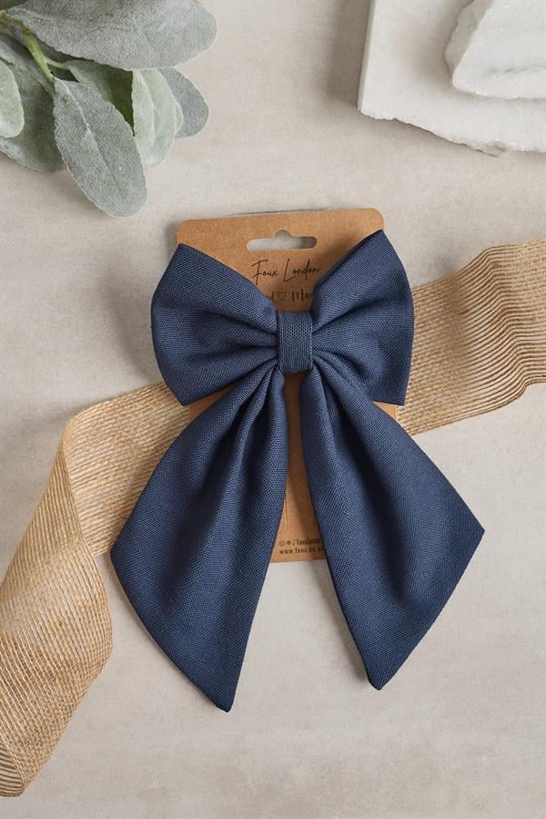 Navy Blue Bow Tie