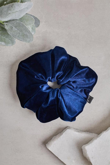 White Velvet Scrunchie