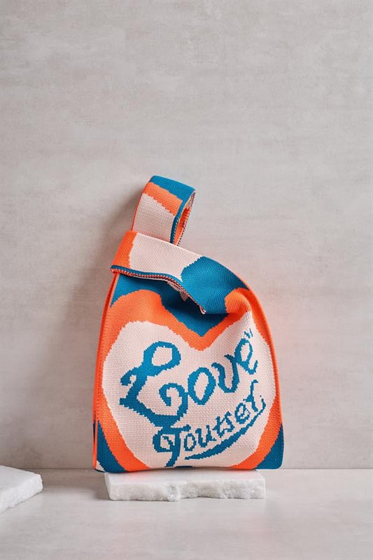 Love Yourself Knitted Tote Bag