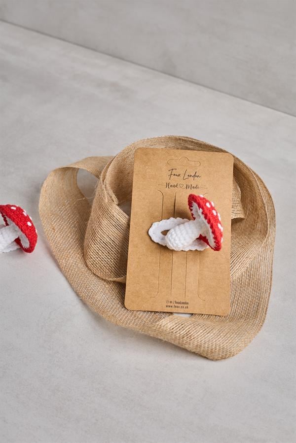 Mushroom Crochet Clips