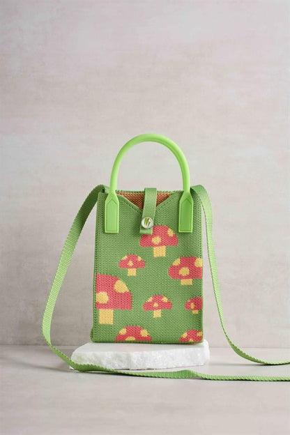 Mushroom Knitted Bag