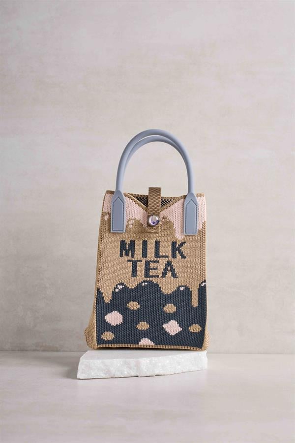 Milk Tea Knitted Bag