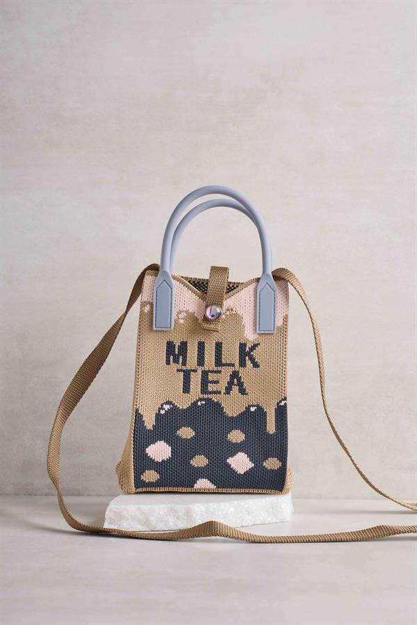 Milk Tea Knitted Bag
