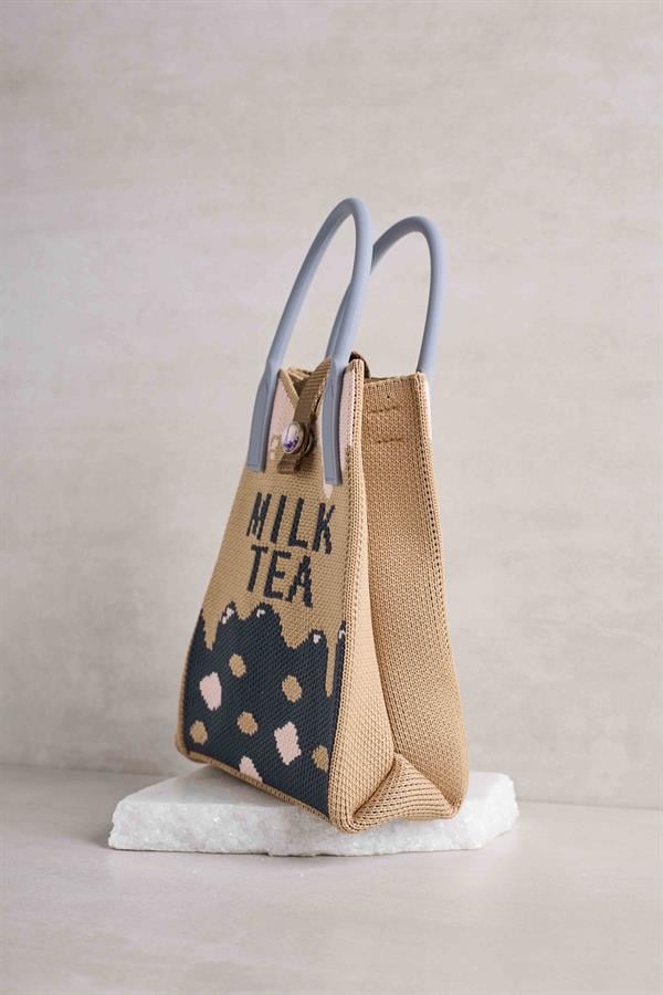 Milk Tea Knitted Bag