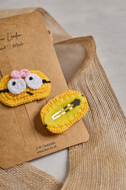 Minion Crochet Clips