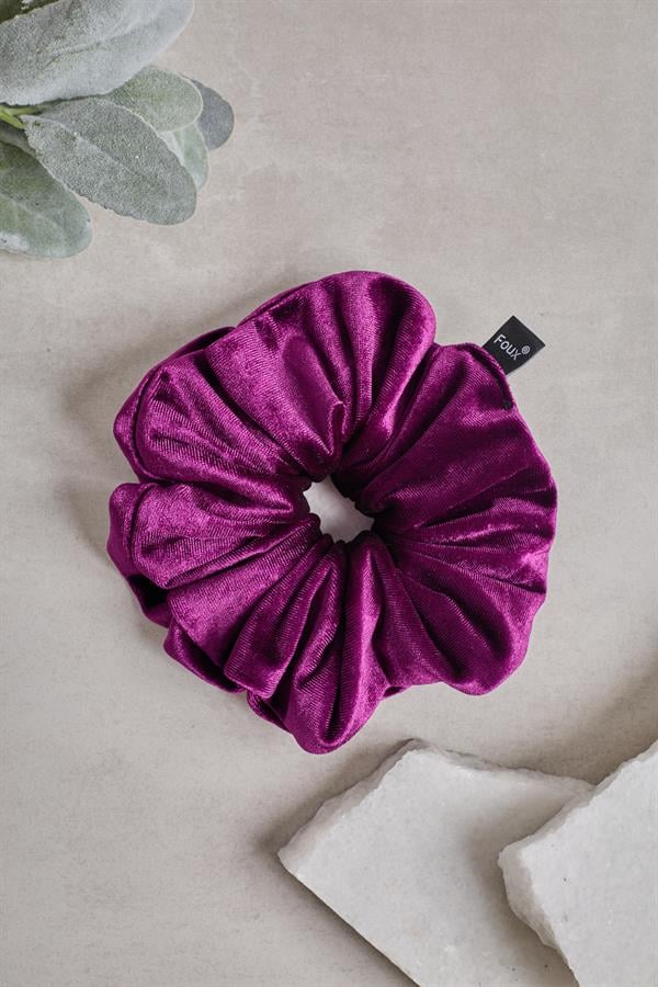 Plum Velvet Scrunchie