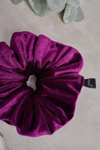 Plum Velvet Scrunchie