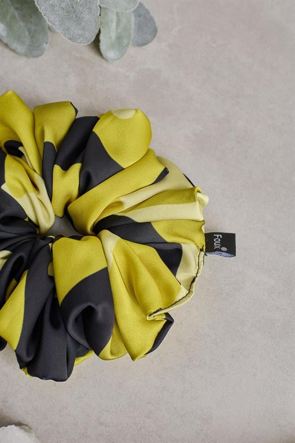 Olive Plentiful Drawstring Scrunchie