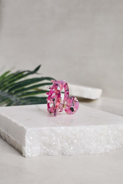 Oval Midi Pink Acetate Claw