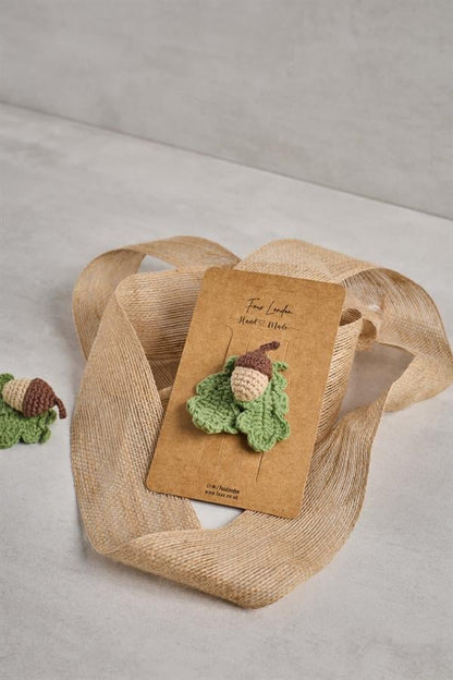 Acorn Crochet Clips