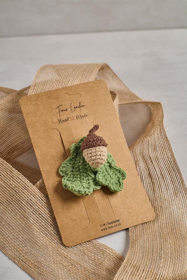 Acorn Crochet Clips