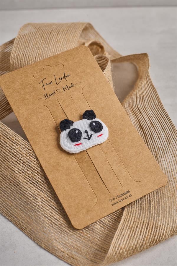 Panda Crochet Clips