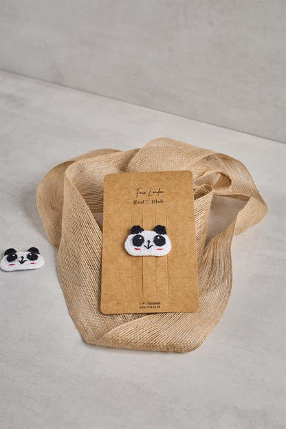 Panda Crochet Clips