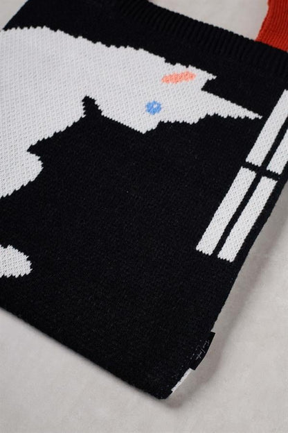 Cat in the Window Knitted Tote Bag