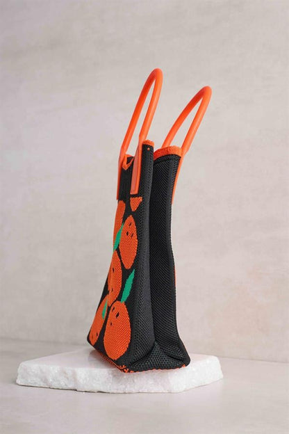 Orange Black Bag