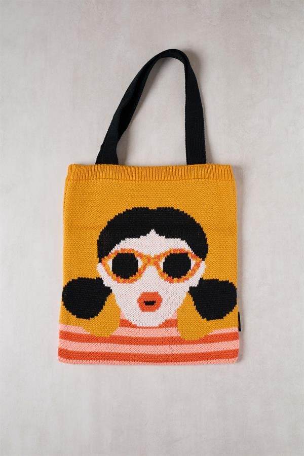 Rocco Girl Knitted Tote Bag