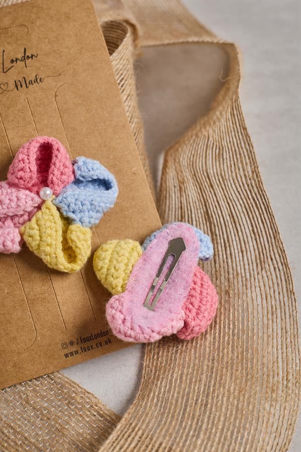 Wind Rose Crochet Clips
