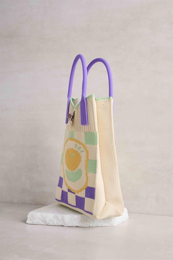 Clock Knitted Bag