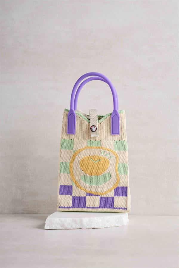 Clock Knitted Bag