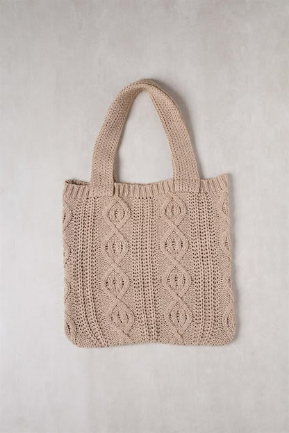 Braid Brown Knitted Bag
