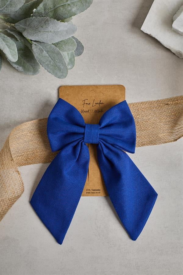 Saks Blue Bow Tie