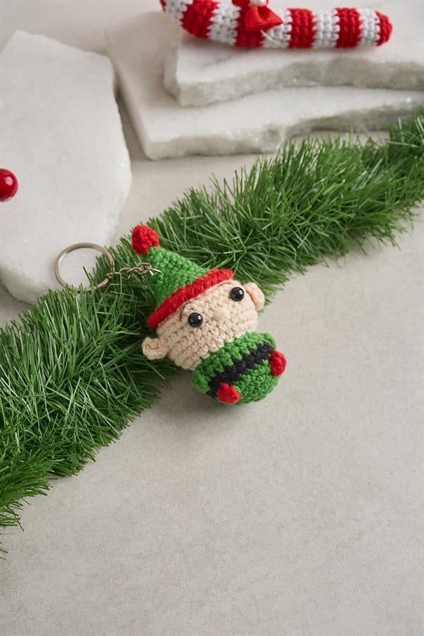 Lucky Gnome Knitted Keychain