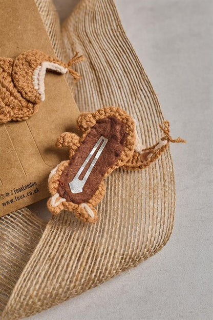 Squirrel Crochet Clips