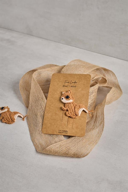 Squirrel Crochet Clips