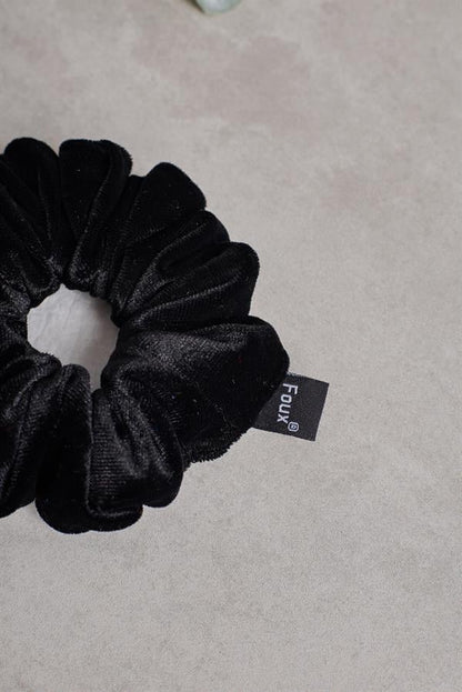Black Velvet Small Scrunchie