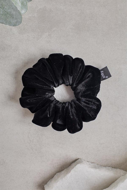 Black Velvet Small Scrunchie