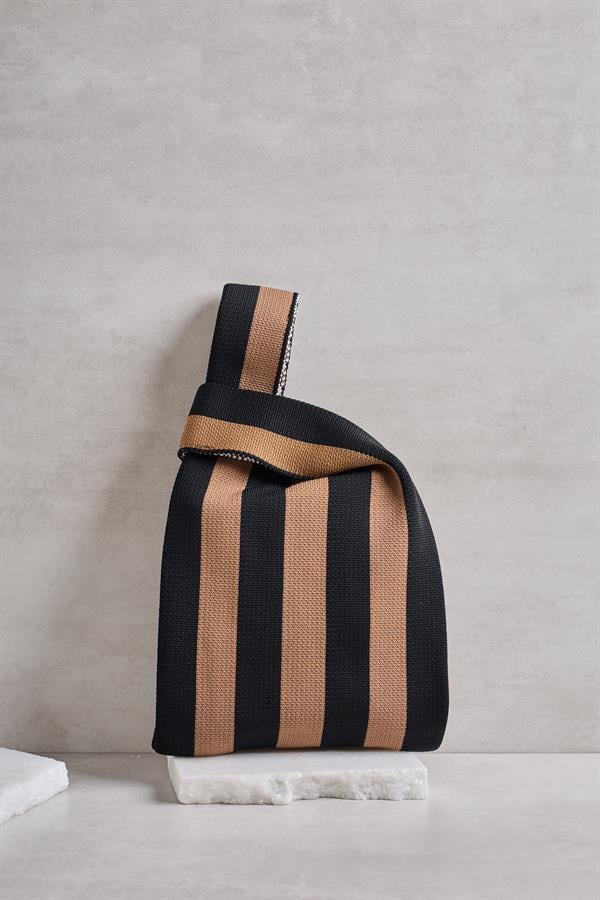 Black and Brown Striped Bag