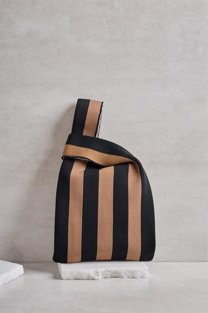 Black and Brown Striped Bag