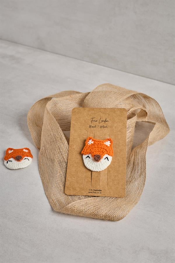 Fox Crochet Clips