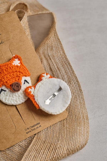 Fox Crochet Clips