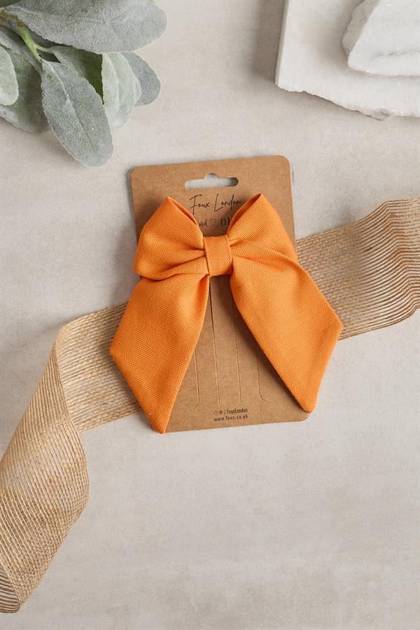 Orange Mini Bow Tie