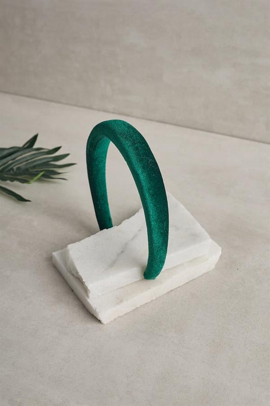 Green Velvet Headband