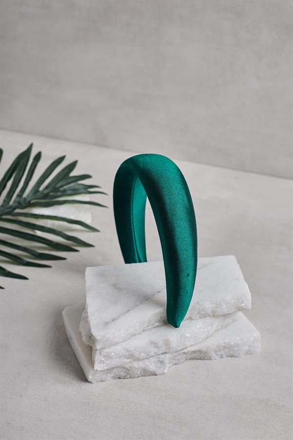 Emerald Green Satin Headband