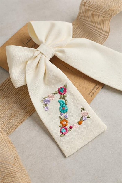 Z Embroidered Bow Tie